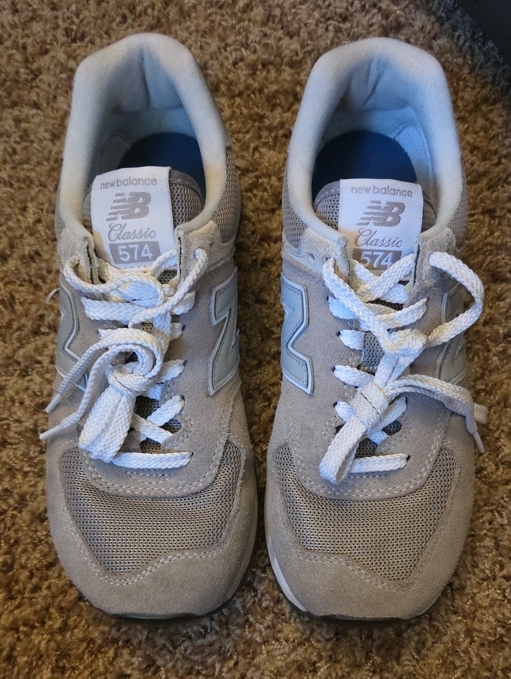 New Balance Women's Classic 574 Sneakers In Grey Suede